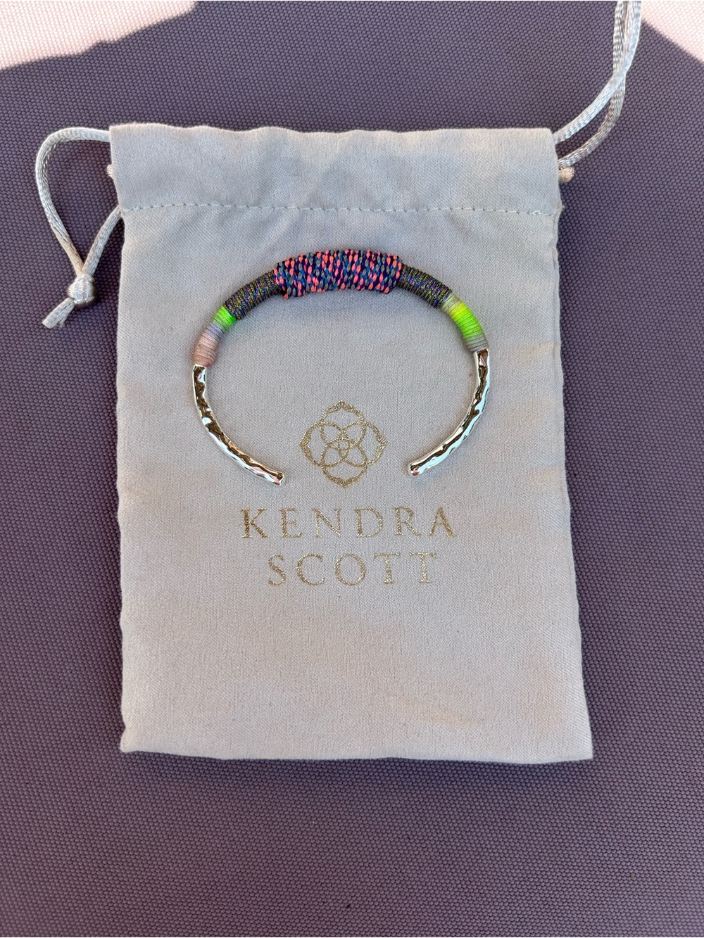 Kendra Scott Neon Multi-Thread Wrapped Cuff Bracelet